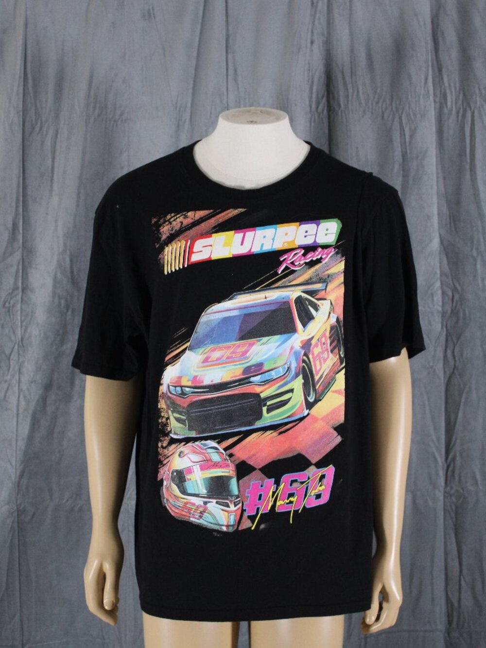 Slurpee Shirt - Neon Race Car Graphic - Men's XL